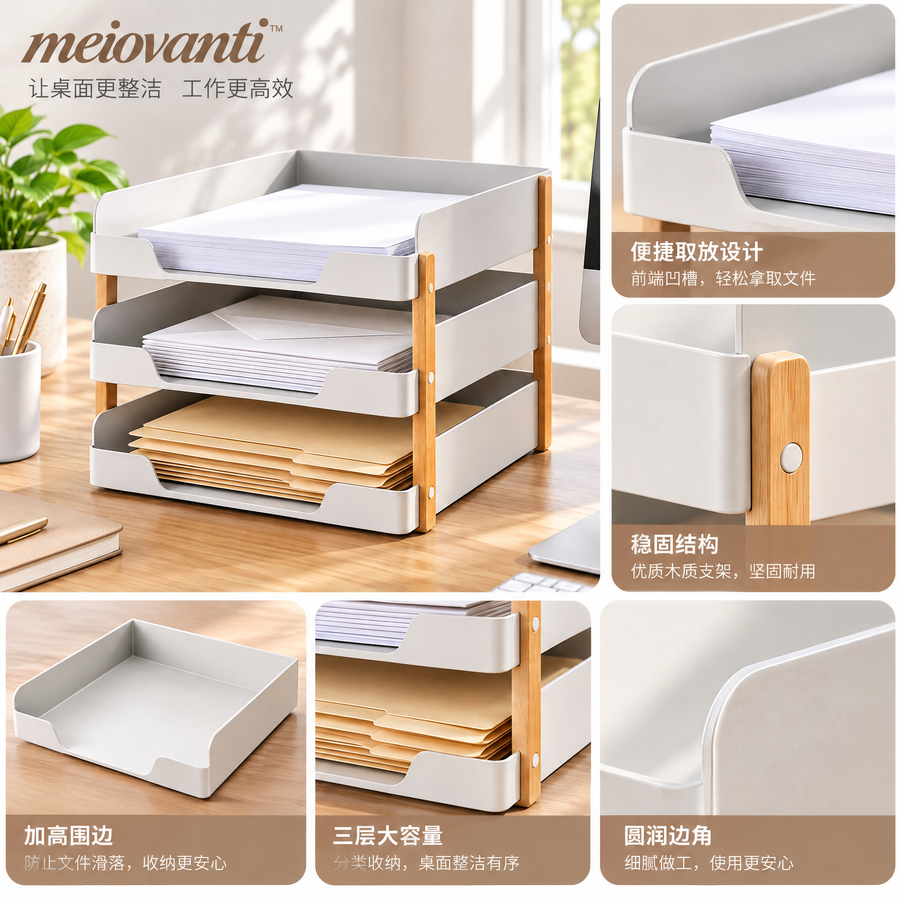 meiovanti™ Modular Office Drawer Organizer Set