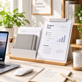 meiovanti™ Desktop Document Stand with Clipboard - product view 1