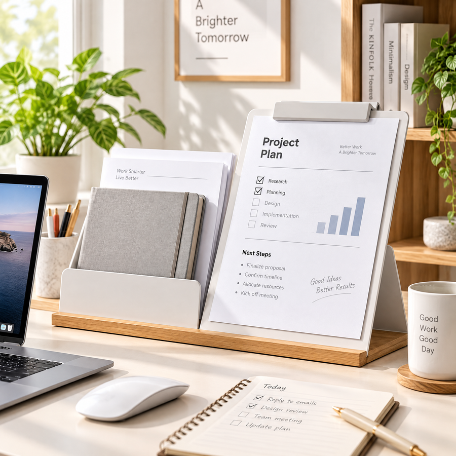 meiovanti™ Desktop Document Stand with Clipboard
