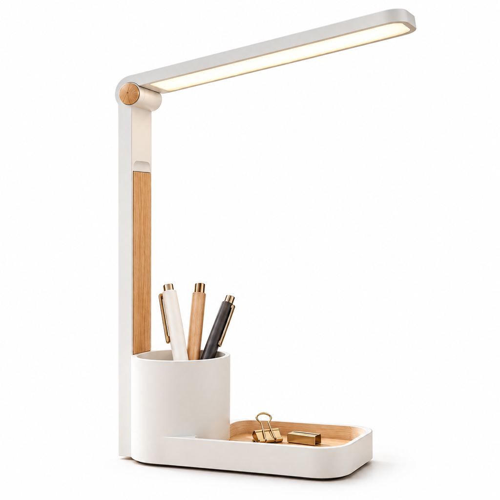 meiovanti™ Minimal LED Desk Lamp with Organizer Base - product view 4