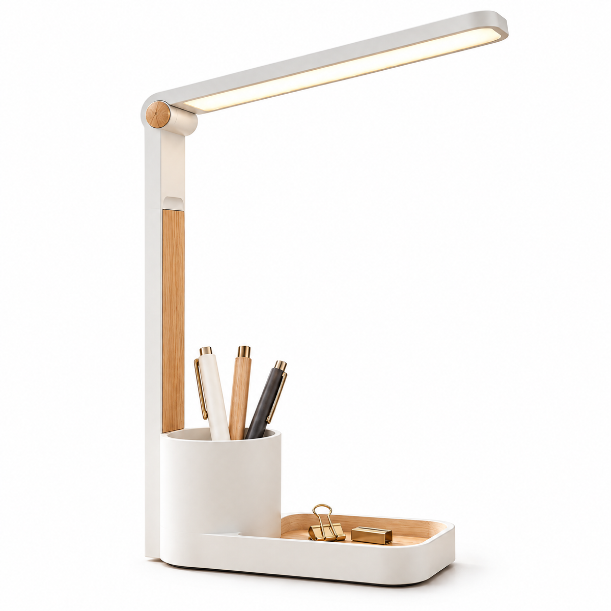 meiovanti™ Minimal LED Desk Lamp with Organizer Base - product view 4