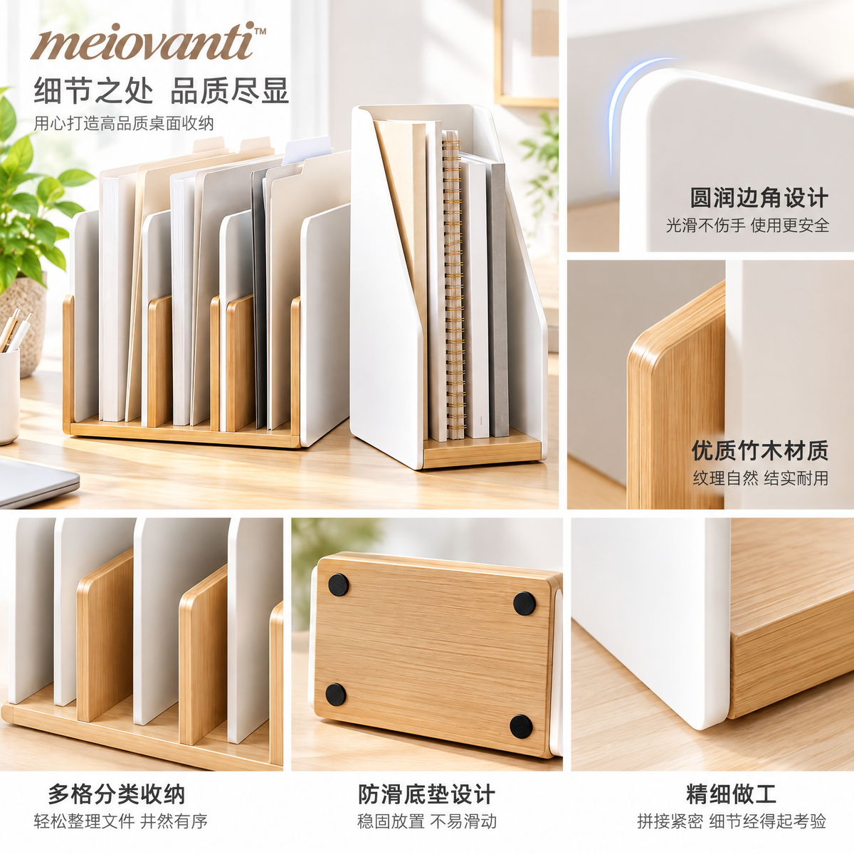 meiovanti™ Vertical File & Notebook Organizer - product view 3